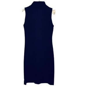 Sleeveless Velvet Mock Neck Sheath